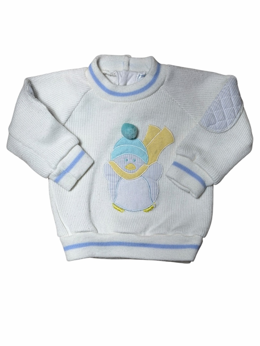 Vintage Kids Classics Knit Penguin Crewneck Sweater Baby 18mo